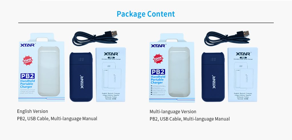 XTAR PB2 Charger red