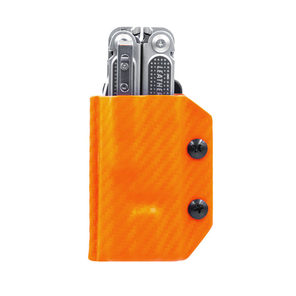 Clip & Carry Leatherman Kydex Sheath for the Free P4 Sheath CF ORANGE