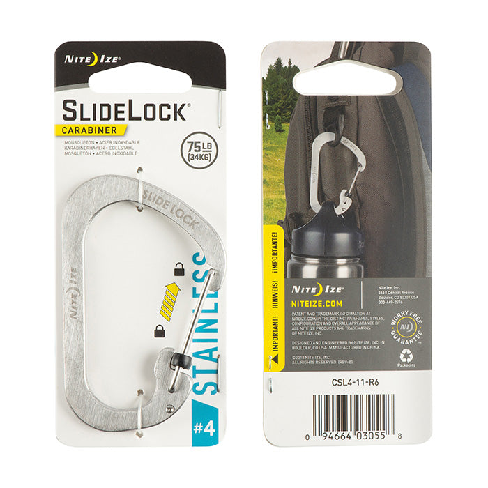 Nite Ize SlideLock® Carabiner Stainless Steel #4