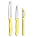 Victorinox Swiss Classic Trend Colors Paring Knife Set with Tomato and Kiwi Peeler, 3 Pieces