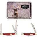 Buck Folder Combo Red Wood