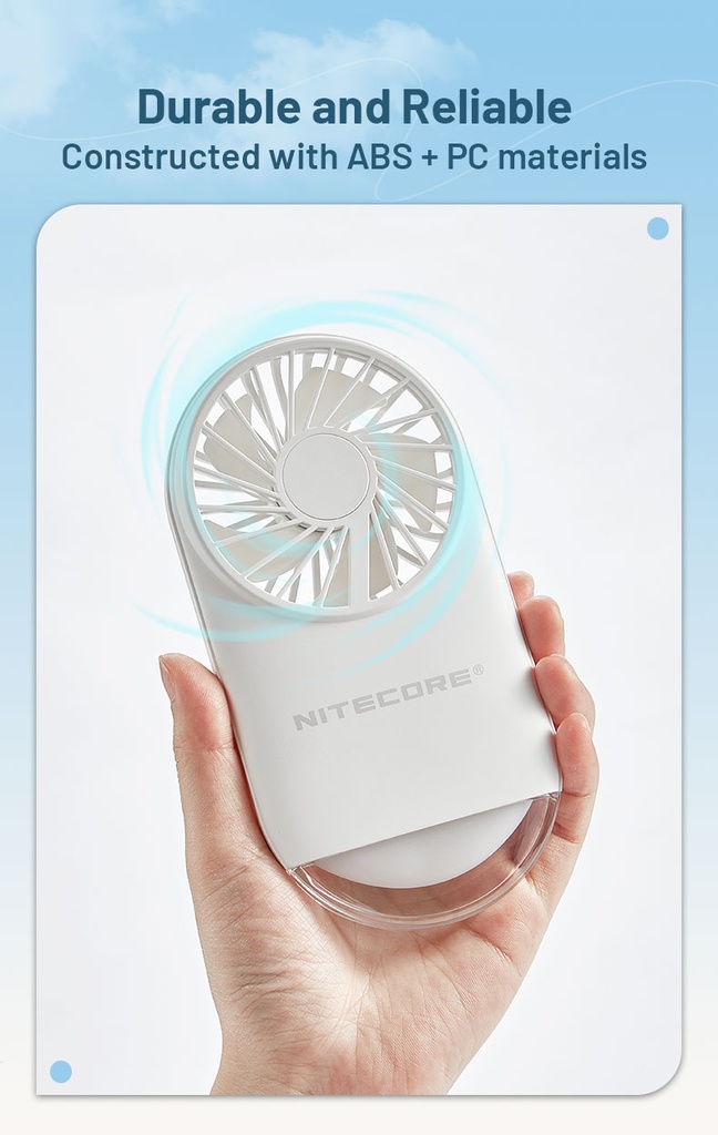 Nitecore Fan NEF02 Small - White