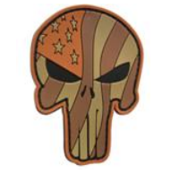 Tsno Punisher Waving US Flag - Tan