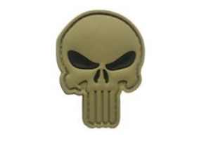 Tsno Punisher Cut Out PVC Patch Black Eyes