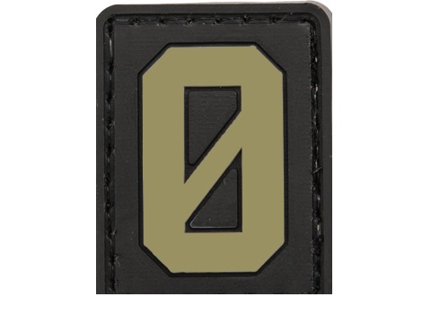 Tsno Number 0 PVC Patch Tan