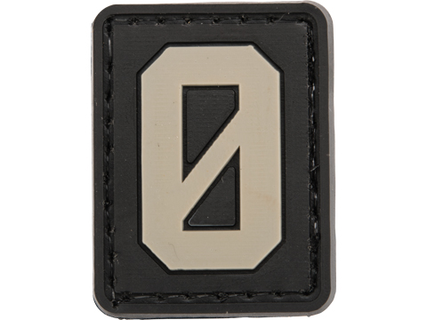 Tsno Number 0 PVC Patch Grey