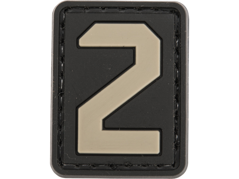 Tsno Number 2 PVC Patch Gray