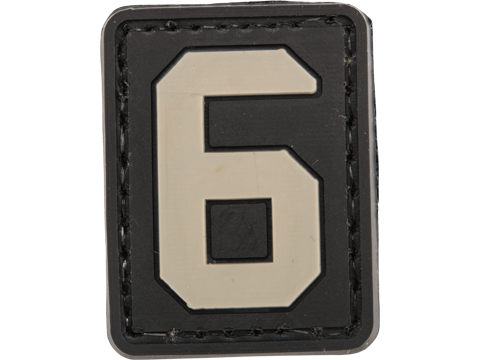 Tsno Number 6 PVC Patch Gray