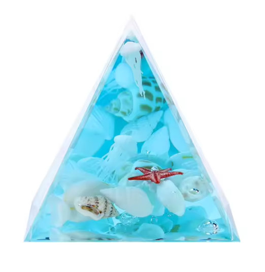 Resin Jellyfish Pyramid 6cm