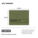 Shine trip Tactical Picnic Mat Green - Small