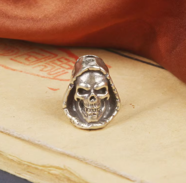 Beads Reaper Skull - Silver