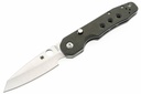 Spyderco Smock - Green Canvas Micarta - Satin CPM 20CV Blade 