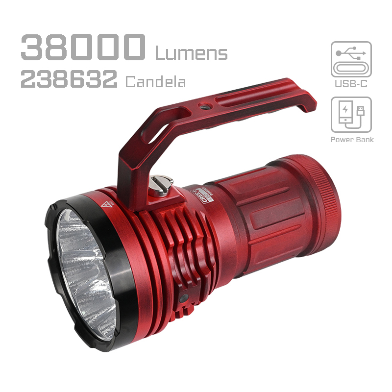 Acebeam X50 7.3 6500K Black & Red 